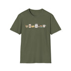 Baking Ingredients Lineup T‑Shirt | Charming Kitchen Recipe Graphic Tee