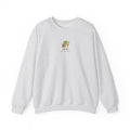 Cute Frog Holding Coffee Crewneck Sweatshirt — 'But First Coffee' Graphic