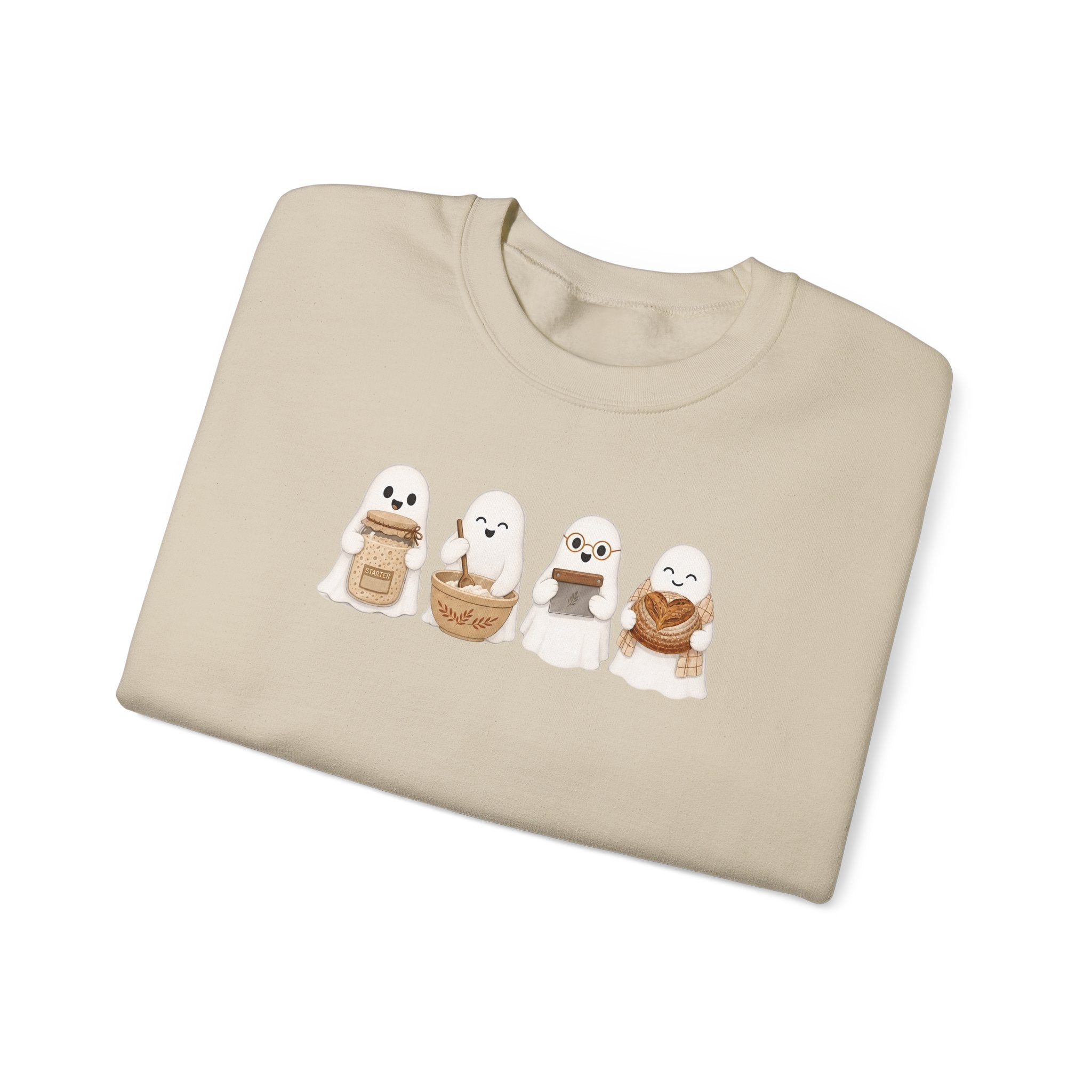 Cute Seal Family Crewneck Sweatshirt, Cartoon Seals in Cozy Cups