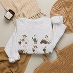 Gardening Geese Crewneck Sweatshirt — Cute Plant-Loving Duck Illustration