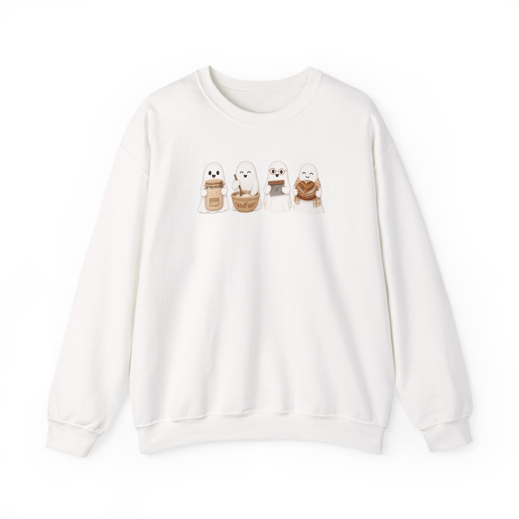 Cute Seal Family Crewneck Sweatshirt, Cartoon Seals in Cozy Cups