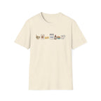 Baking Ingredients Lineup T‑Shirt | Charming Kitchen Recipe Graphic Tee