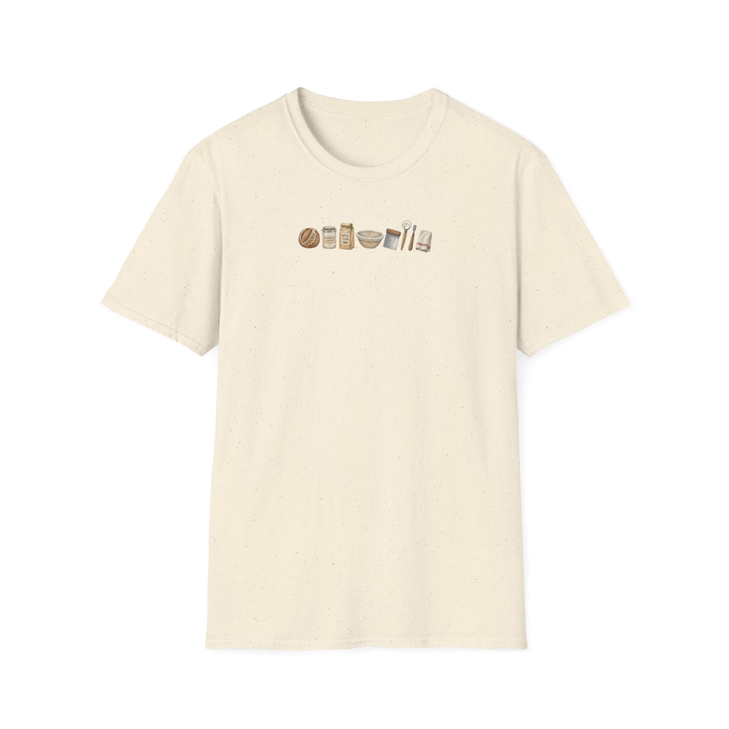 Baking Essentials T-Shirt | Minimalist Kitchen Utensils Graphic