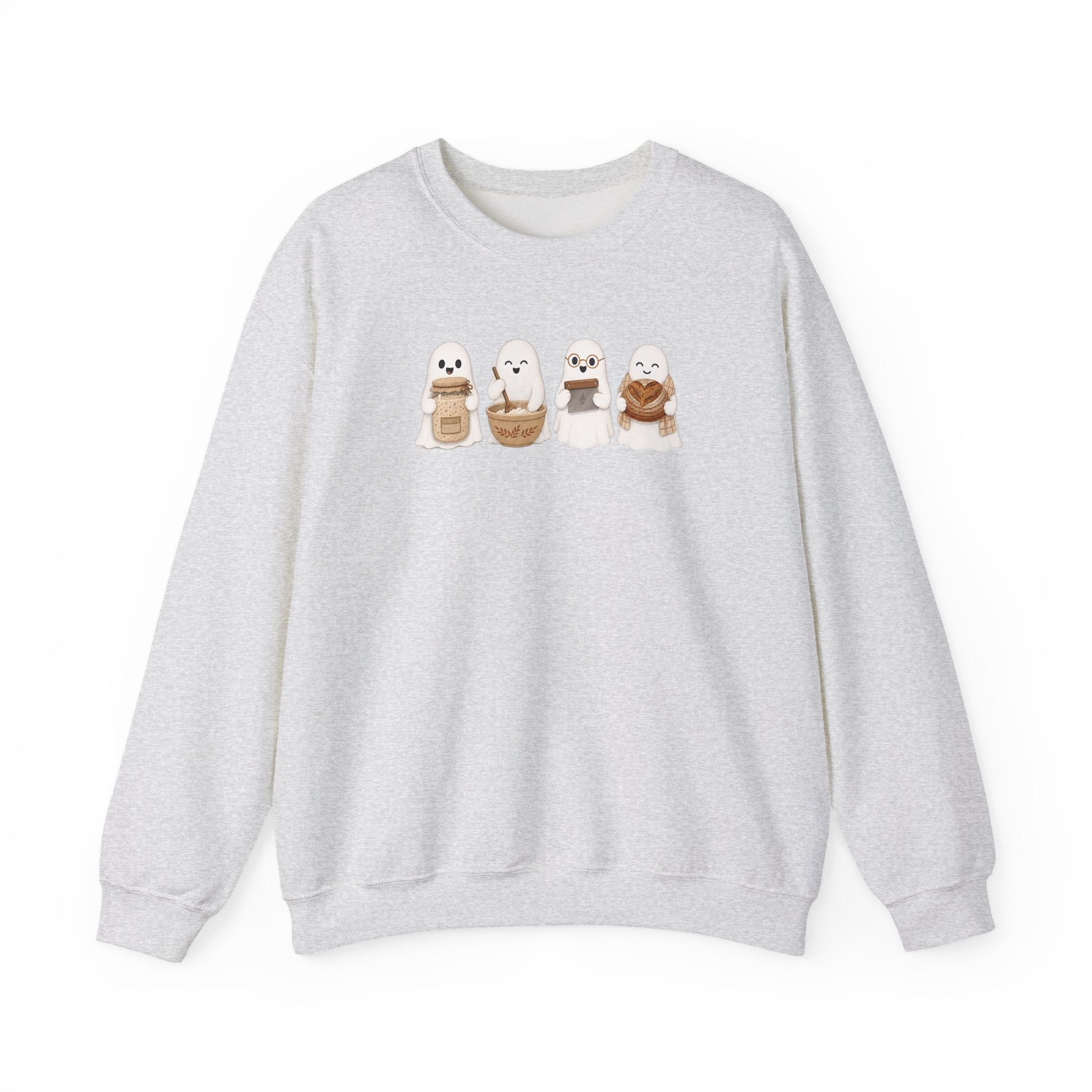 Cute Seal Family Crewneck Sweatshirt, Cartoon Seals in Cozy Cups