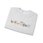 Baking Ingredients Crewneck Sweatshirt | Cute Pantry Illustration