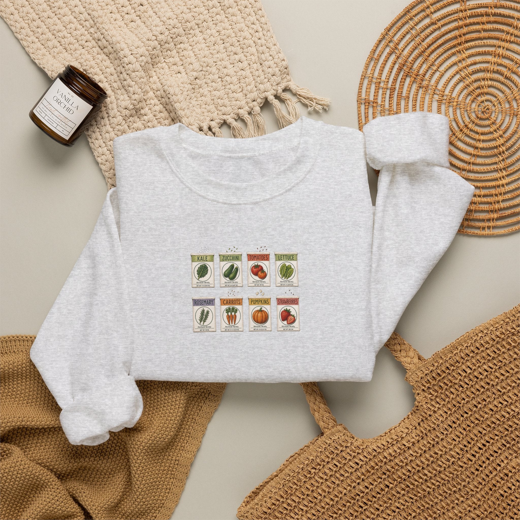 Vintage Fruit Stamp Crewneck Sweatshirt