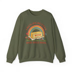 Butter & Delusion Sweatshirt | Retro Rainbow Graphic Crewneck