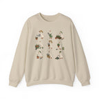 Gardening Geese Crewneck Sweatshirt — Cute Plant-Loving Duck Illustration