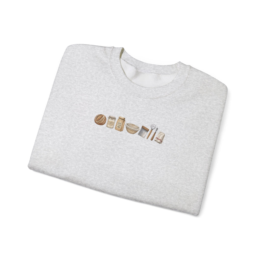 Baking Essentials Crewneck Sweatshirt | Cute Neutral Bakery Icons