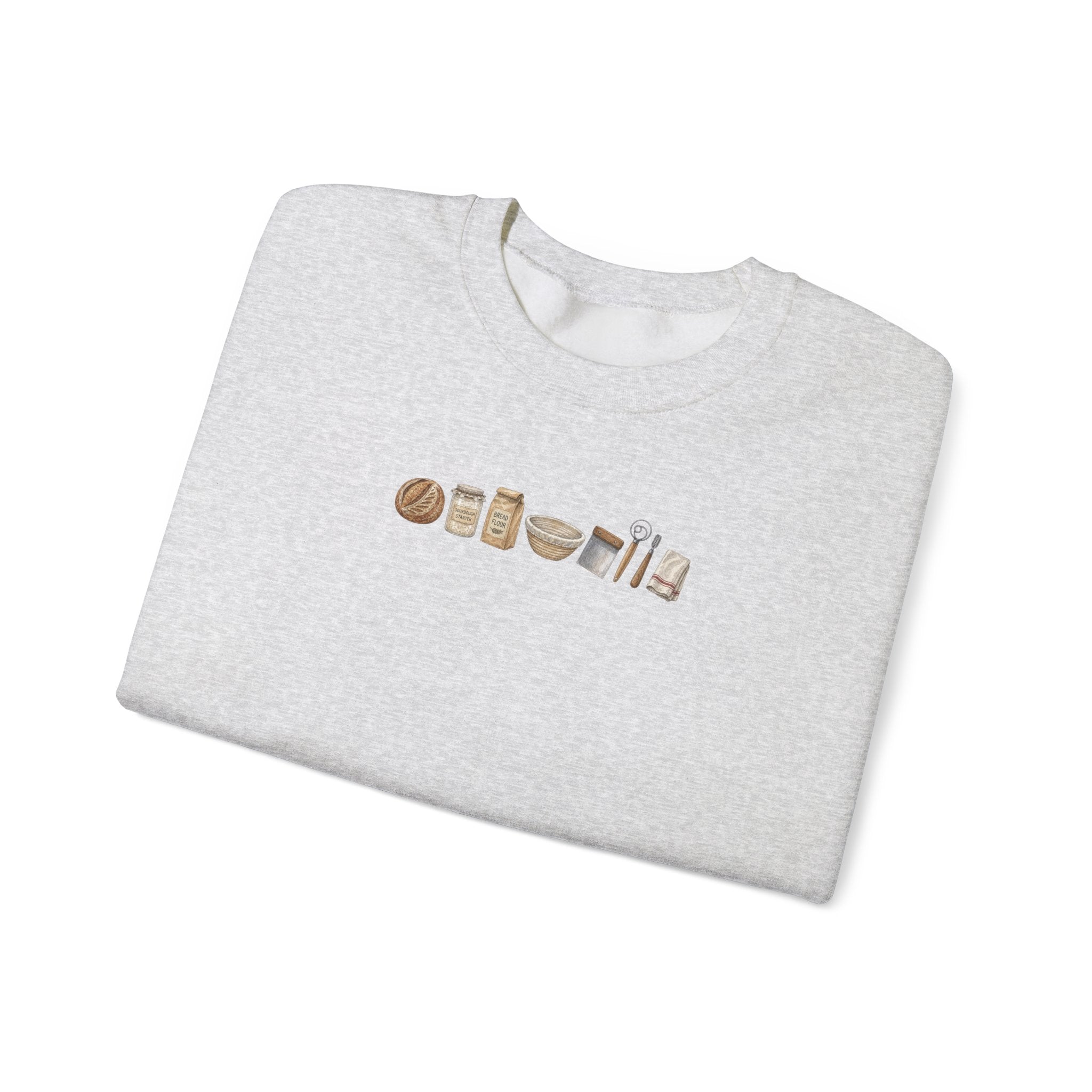 Baking Essentials Crewneck Sweatshirt | Cute Neutral Bakery Icons