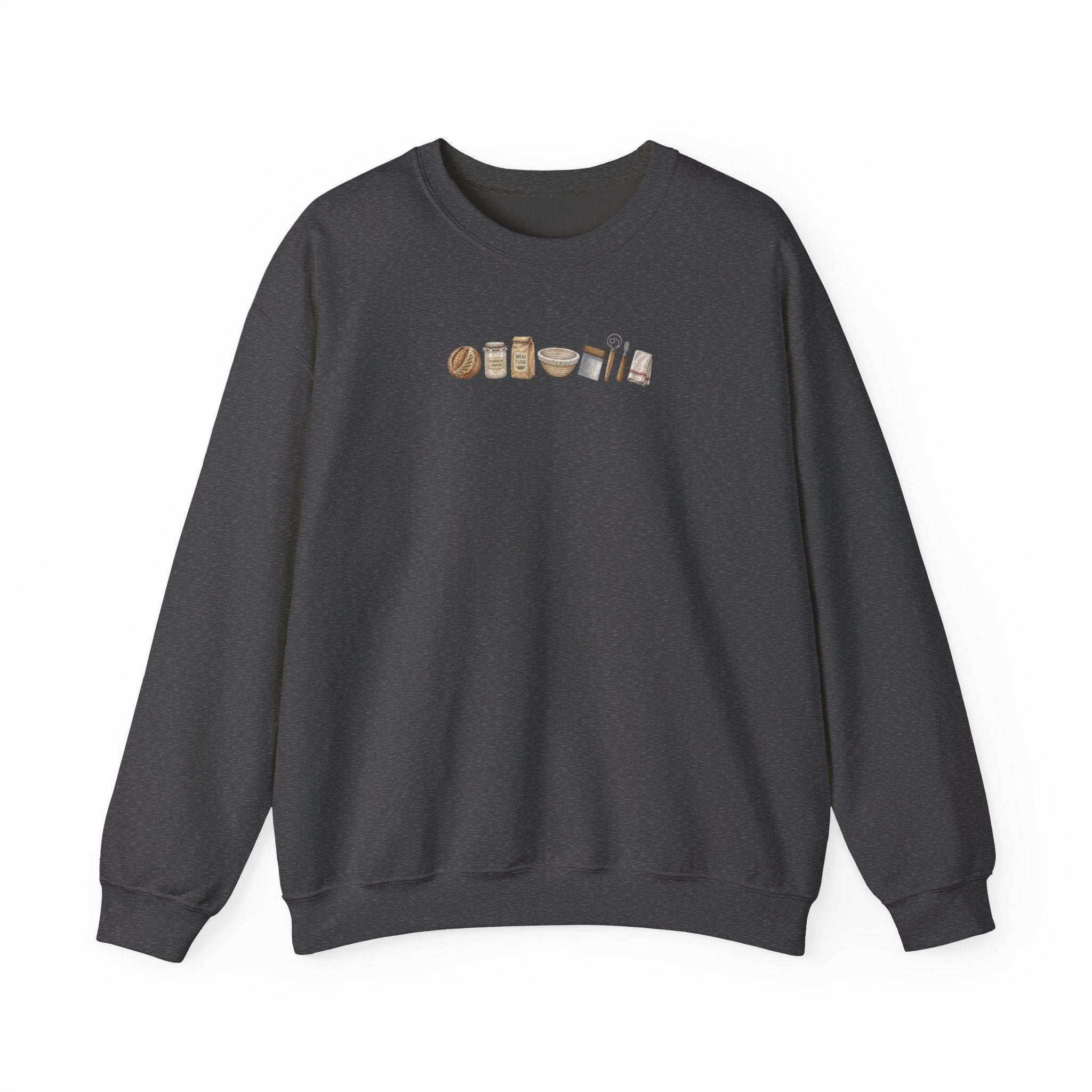 Baking Essentials Crewneck Sweatshirt | Cute Neutral Bakery Icons