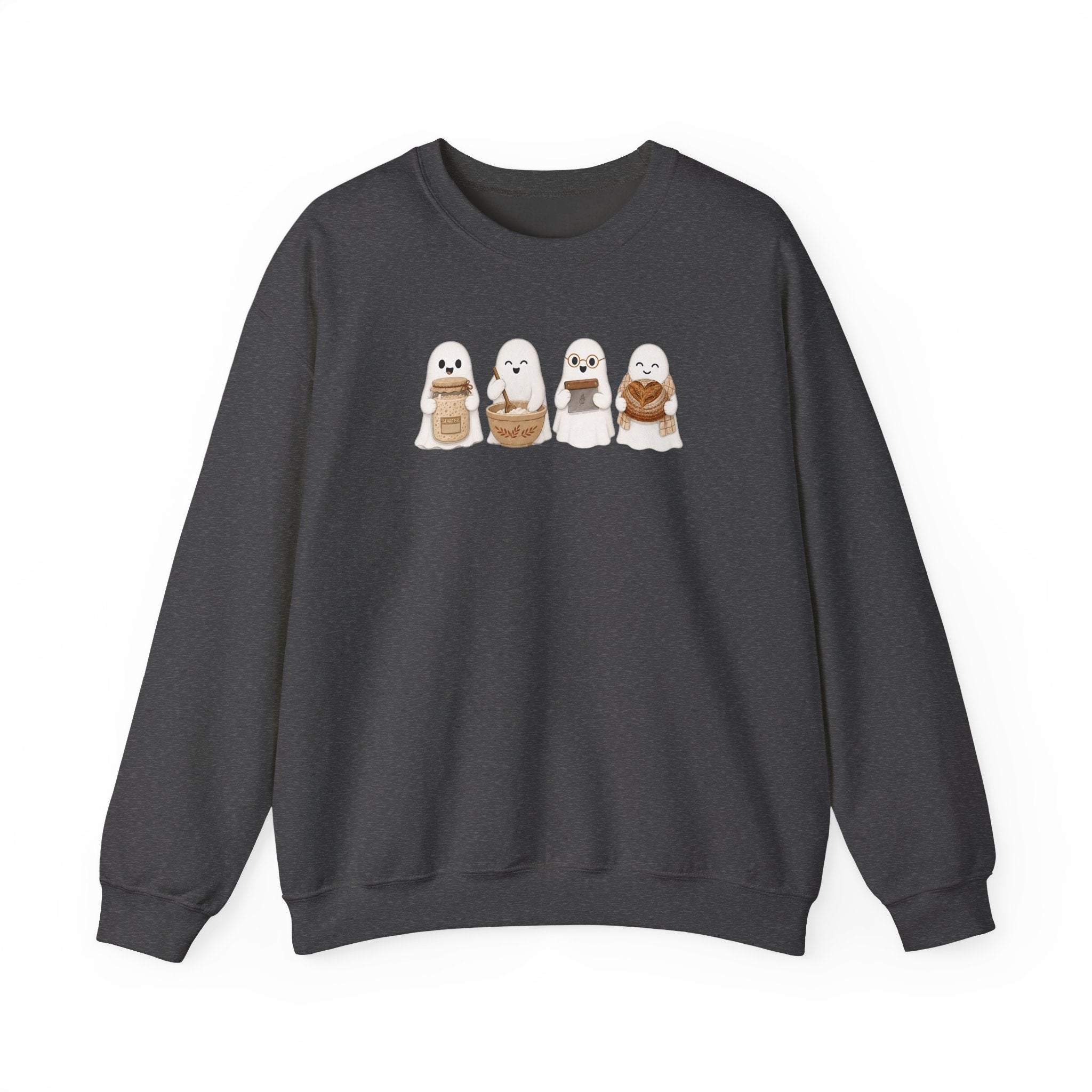 Cute Seal Family Crewneck Sweatshirt, Cartoon Seals in Cozy Cups