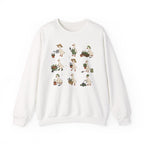 Gardening Geese Crewneck Sweatshirt — Cute Plant-Loving Duck Illustration