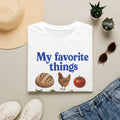 My Favorite Things T-Shirt | Bread, Chicken & Cozy Kitchen Icons Tee
