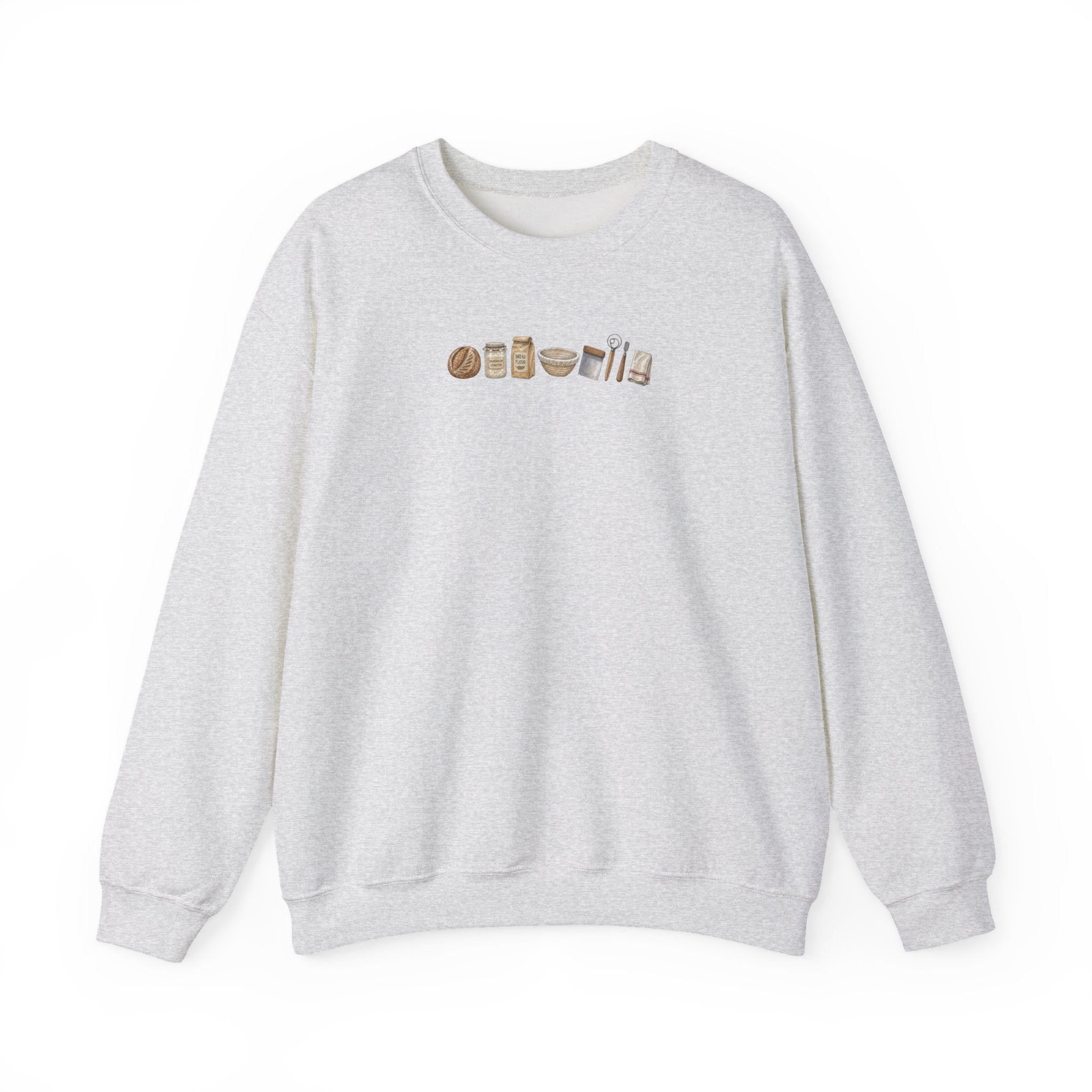 Baking Essentials Crewneck Sweatshirt | Cute Neutral Bakery Icons