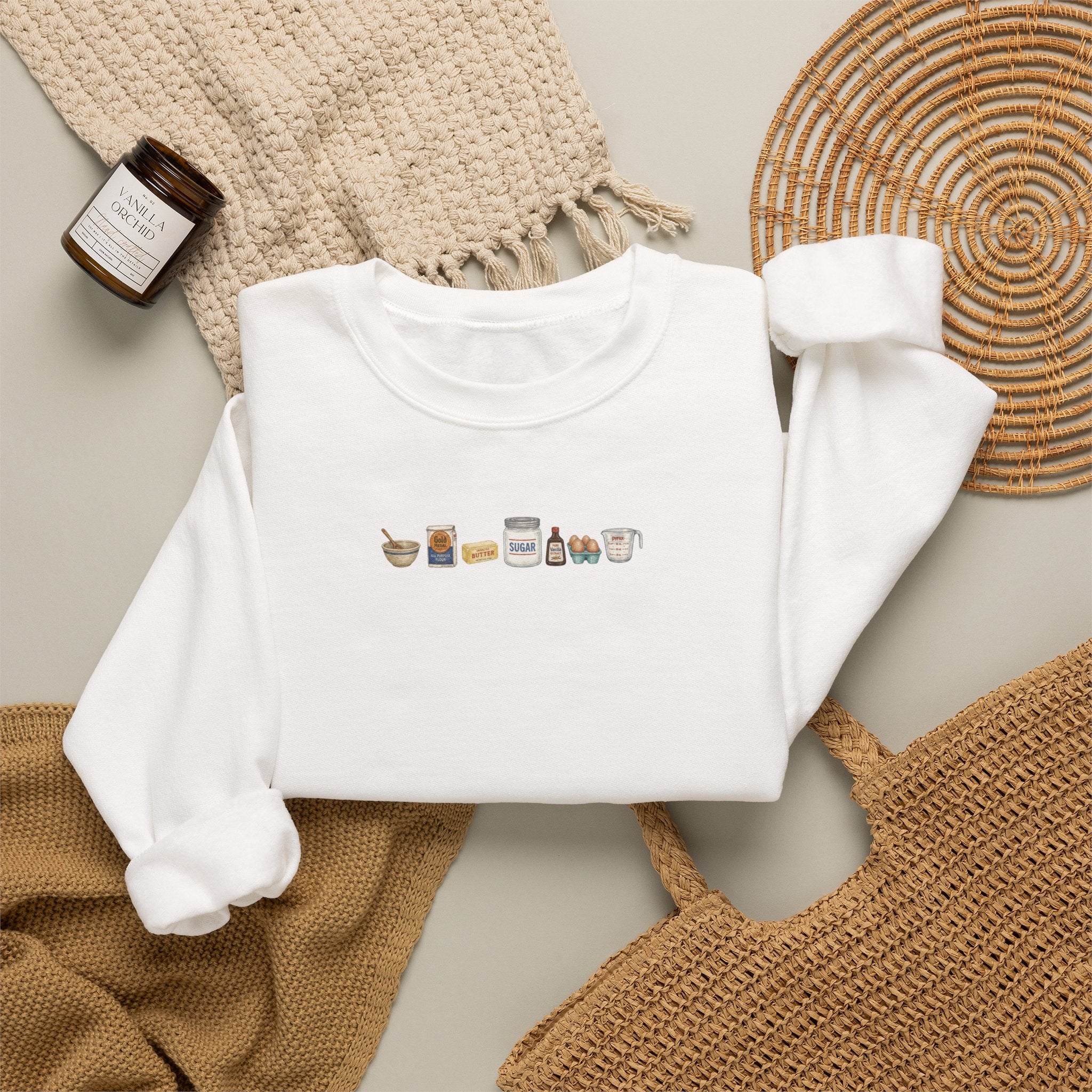 Baking Icons Crewneck Sweatshirt
