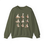 Goose Bakery Crewneck Sweatshirt — Cute Baking Geese Graphic