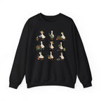 Gardening Geese Crewneck Sweatshirt — Cute Plant-Loving Duck Illustration