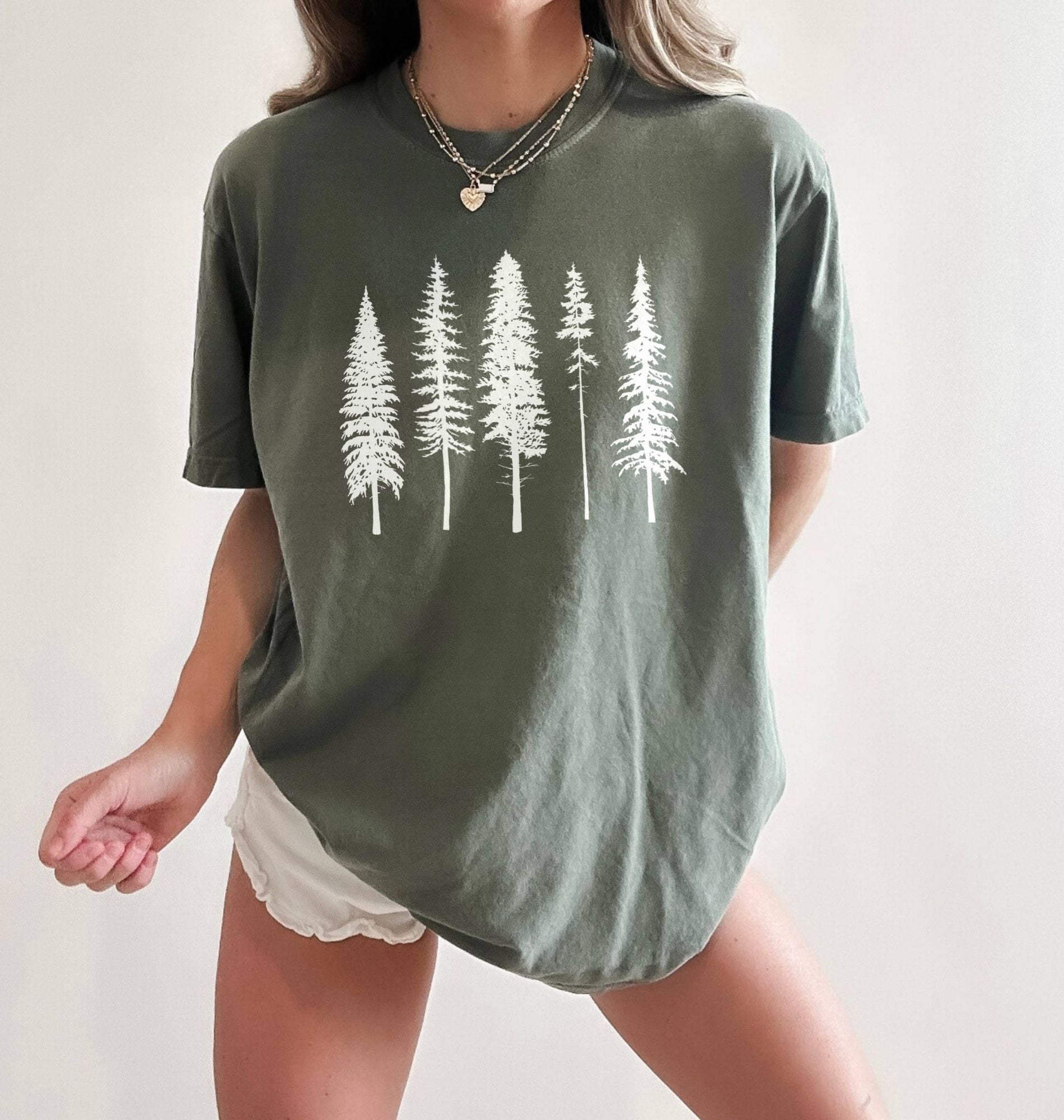 Pine Tree Forest T-Shirt | Nature Lover Hiking Gift