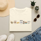 Baking Ingredients Lineup T‑Shirt | Charming Kitchen Recipe Graphic Tee