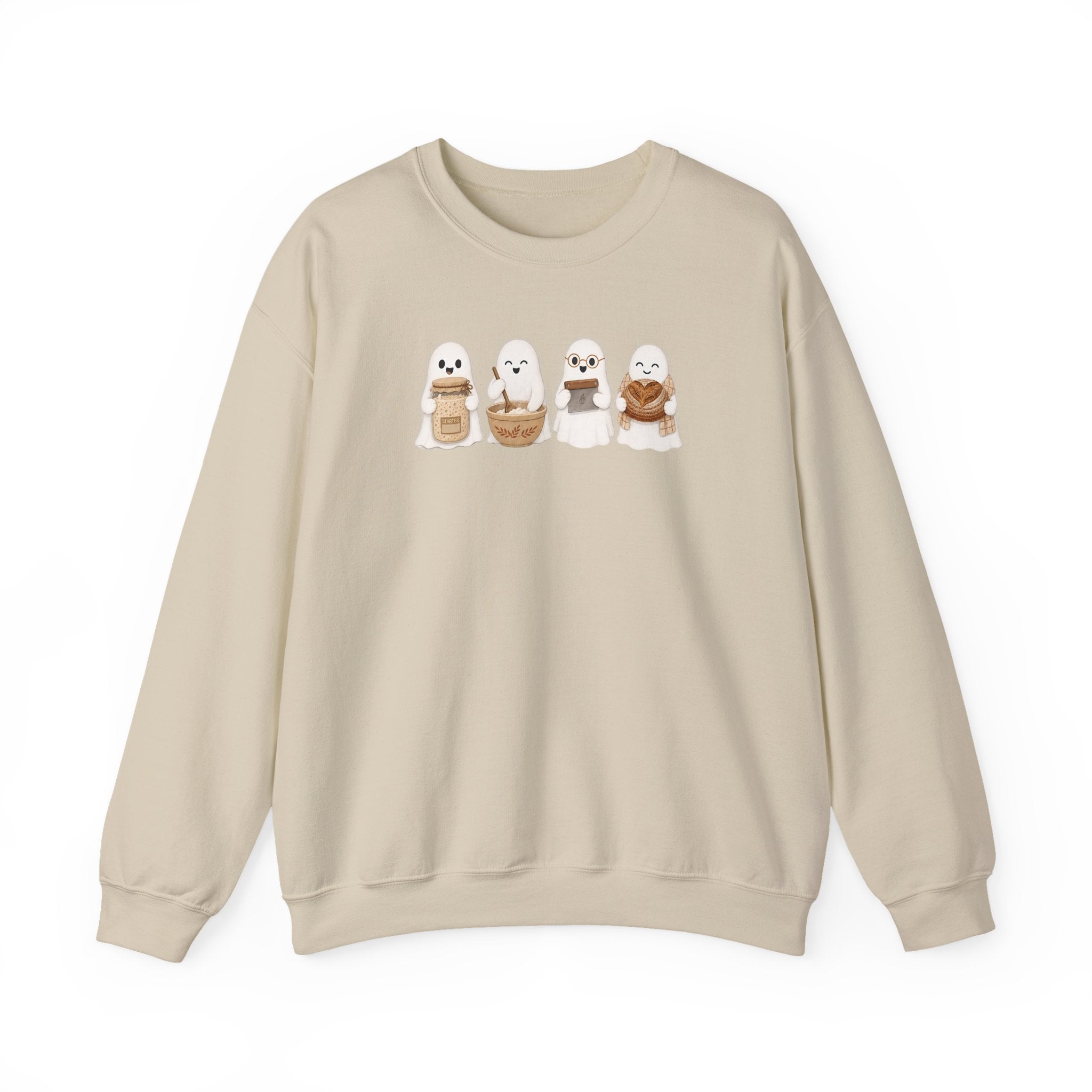 Cute Seal Family Crewneck Sweatshirt, Cartoon Seals in Cozy Cups