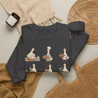 Goose Bakery Crewneck Sweatshirt — Cute Baking Geese Graphic