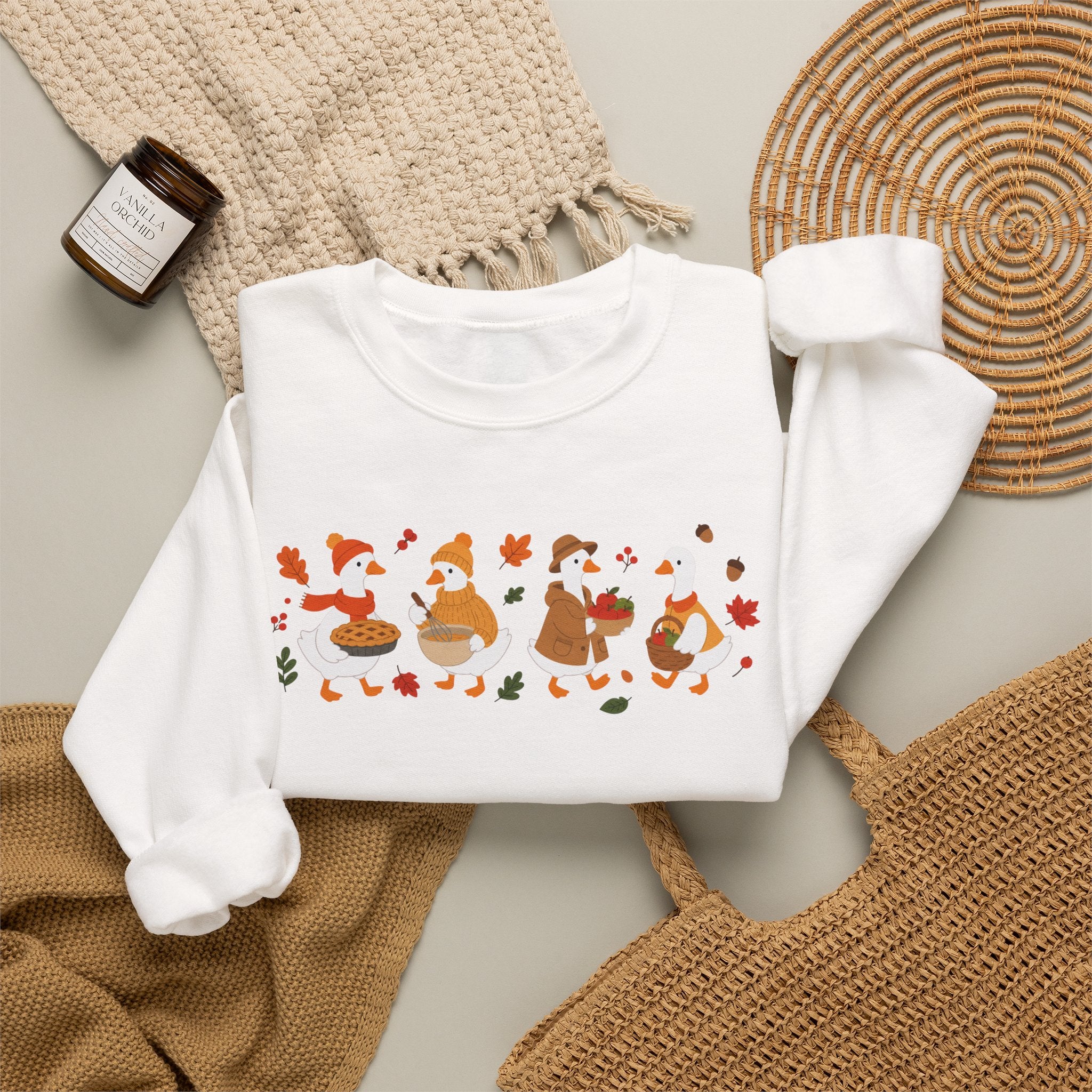 Autumn Fox Friends Crewneck Sweatshirt