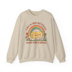 Butter & Delusion Sweatshirt | Retro Rainbow Graphic Crewneck