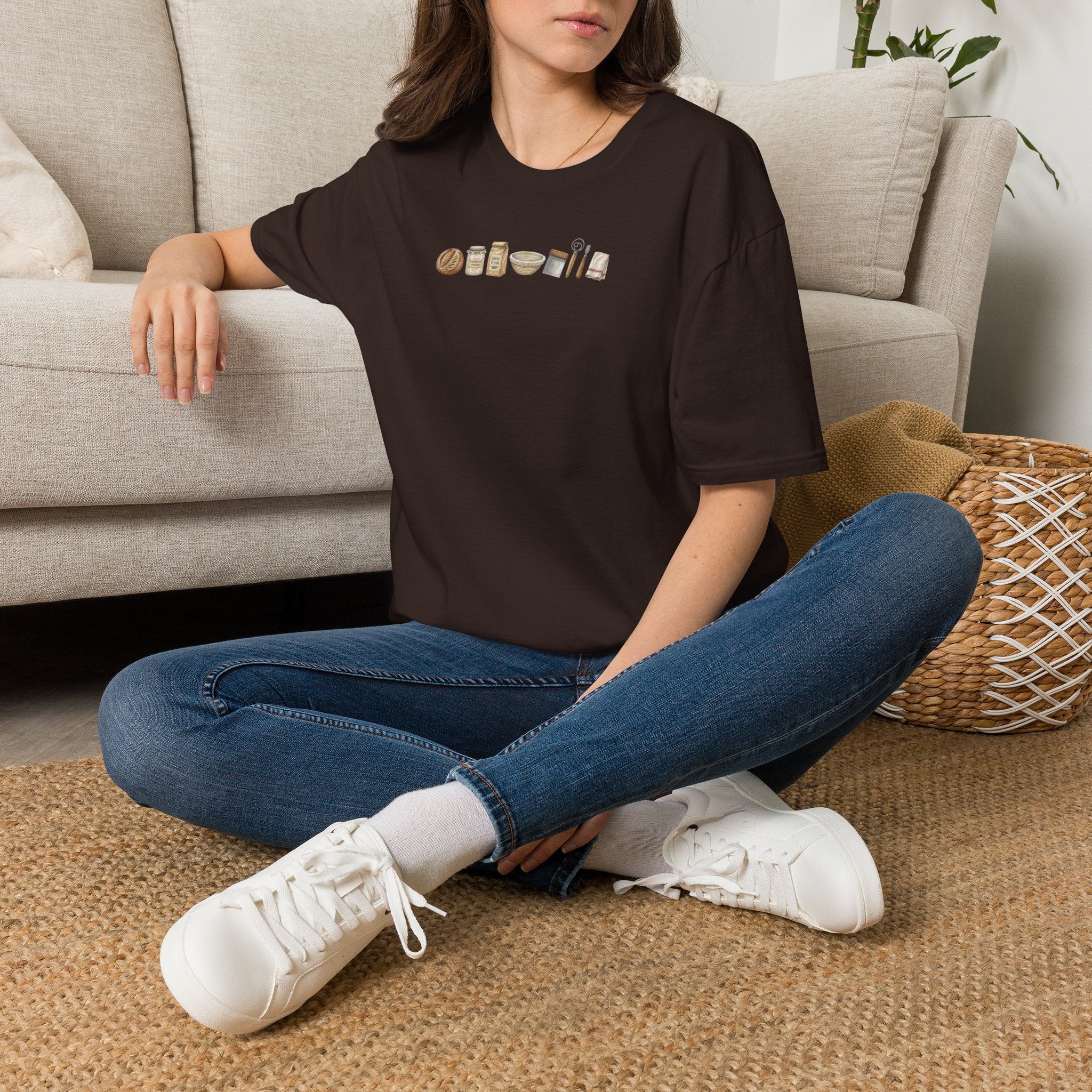 Baking Essentials T-Shirt | Minimalist Kitchen Utensils Graphic