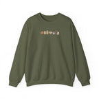 Baking Essentials Crewneck Sweatshirt | Cute Neutral Bakery Icons