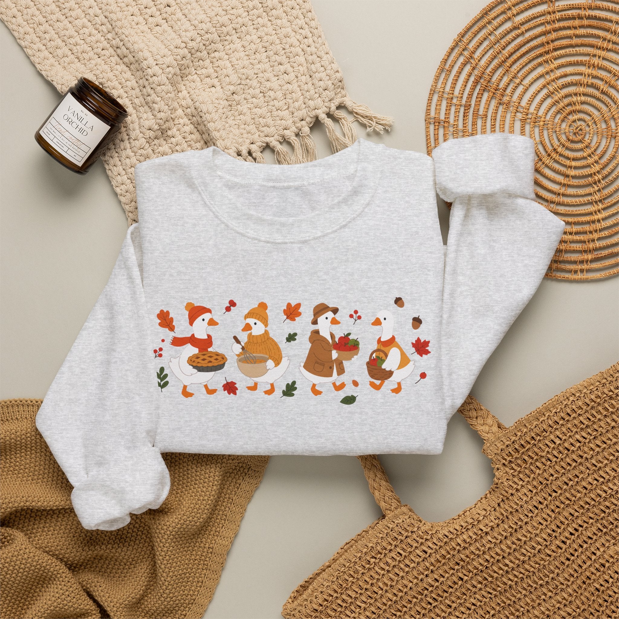 Autumn Fox Friends Crewneck Sweatshirt