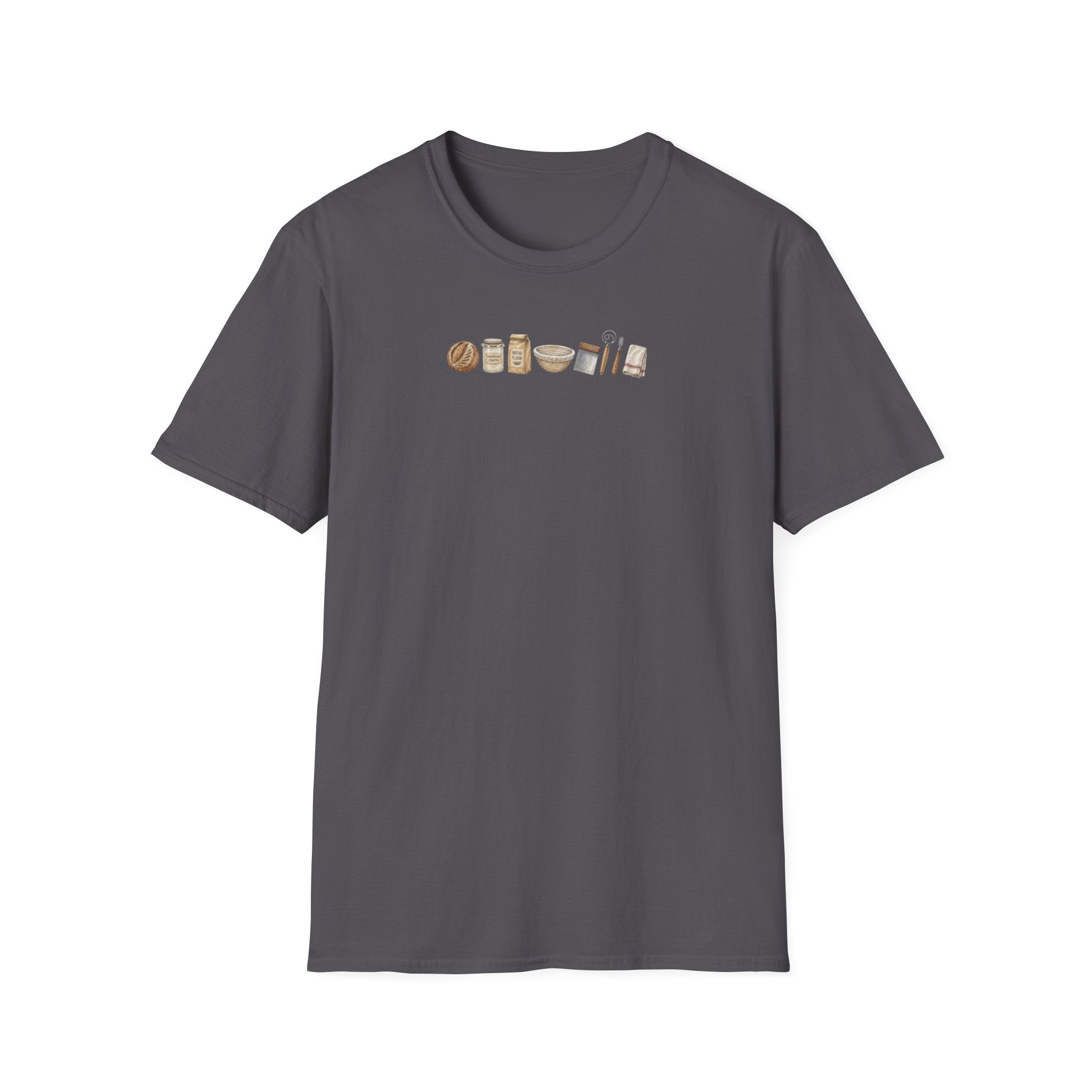 Baking Essentials T-Shirt | Minimalist Kitchen Utensils Graphic