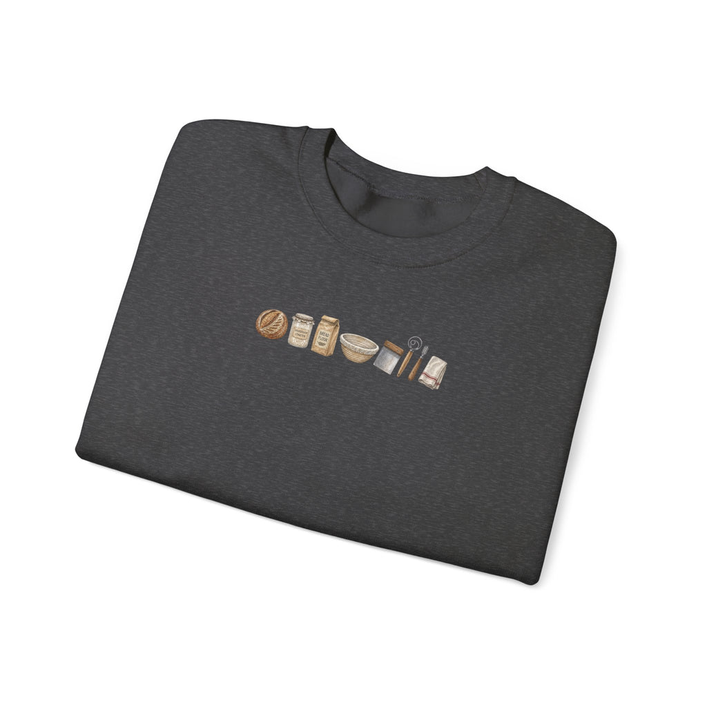 Baking Essentials Crewneck Sweatshirt | Cute Neutral Bakery Icons
