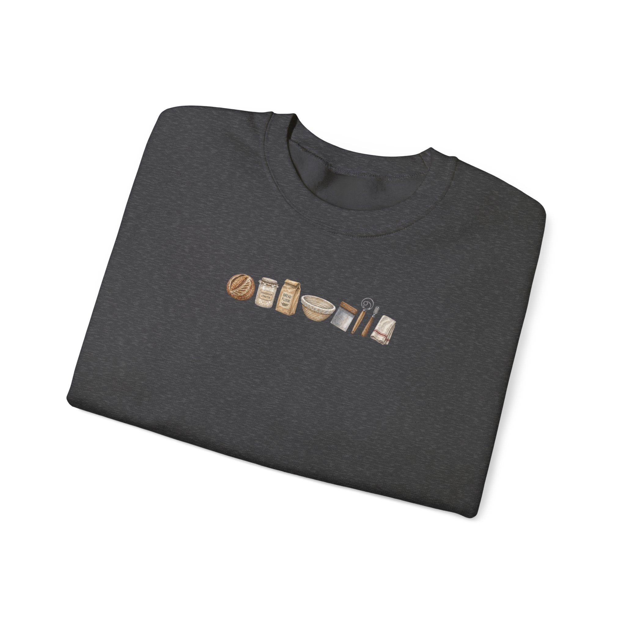 Baking Essentials Crewneck Sweatshirt | Cute Neutral Bakery Icons