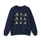 Gardening Geese Crewneck Sweatshirt — Cute Plant-Loving Duck Illustration