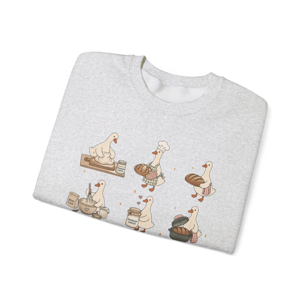 Goose Bakery Crewneck Sweatshirt — Cute Baking Geese Graphic