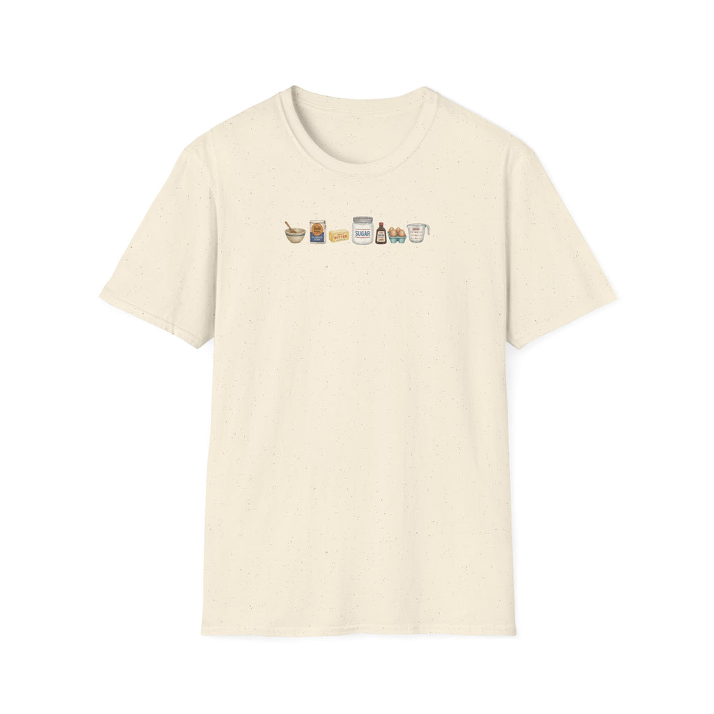 Baking Pantry Icons T-Shirt | Minimalist Baking Ingredients Tee