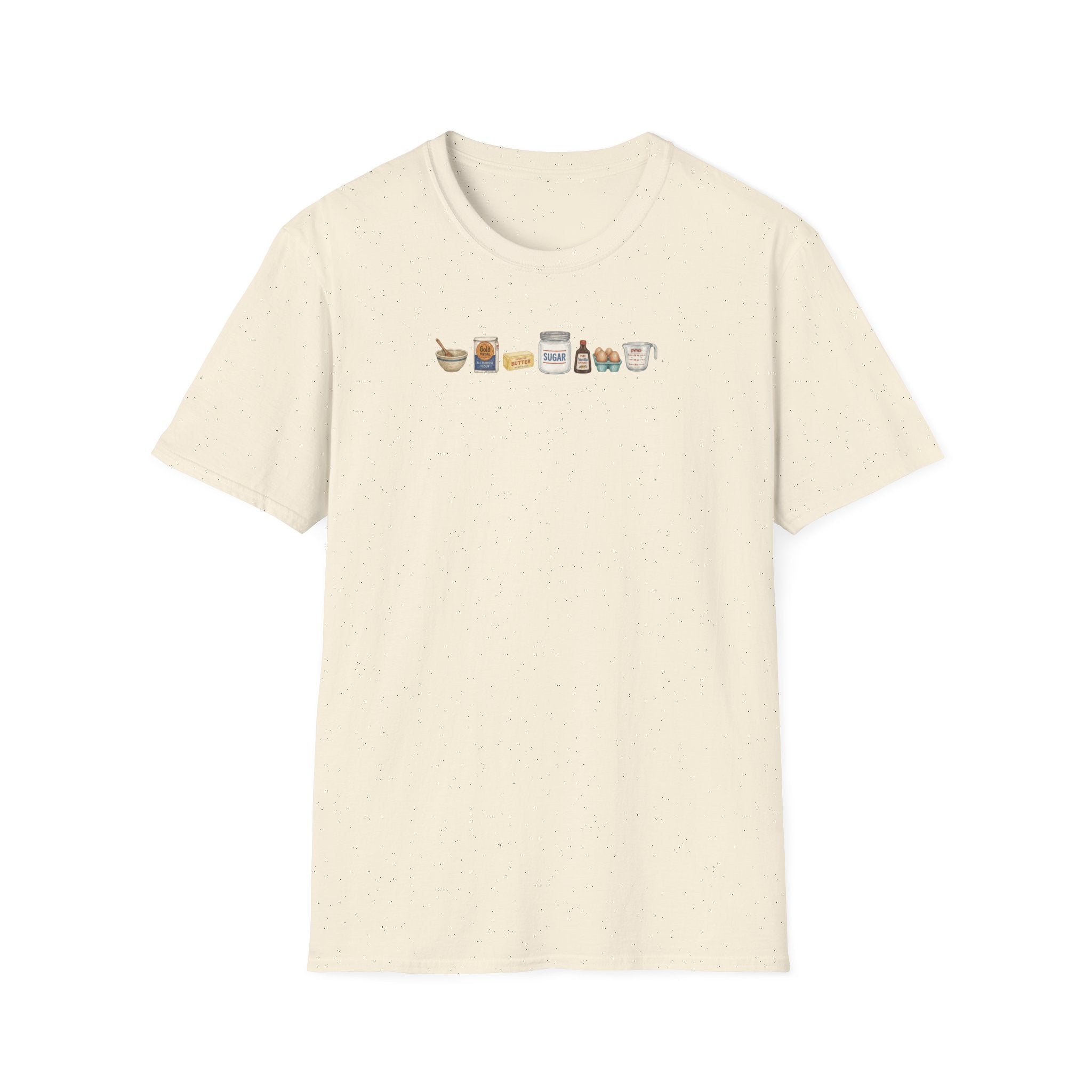Baking Pantry Icons T-Shirt | Minimalist Baking Ingredients Tee