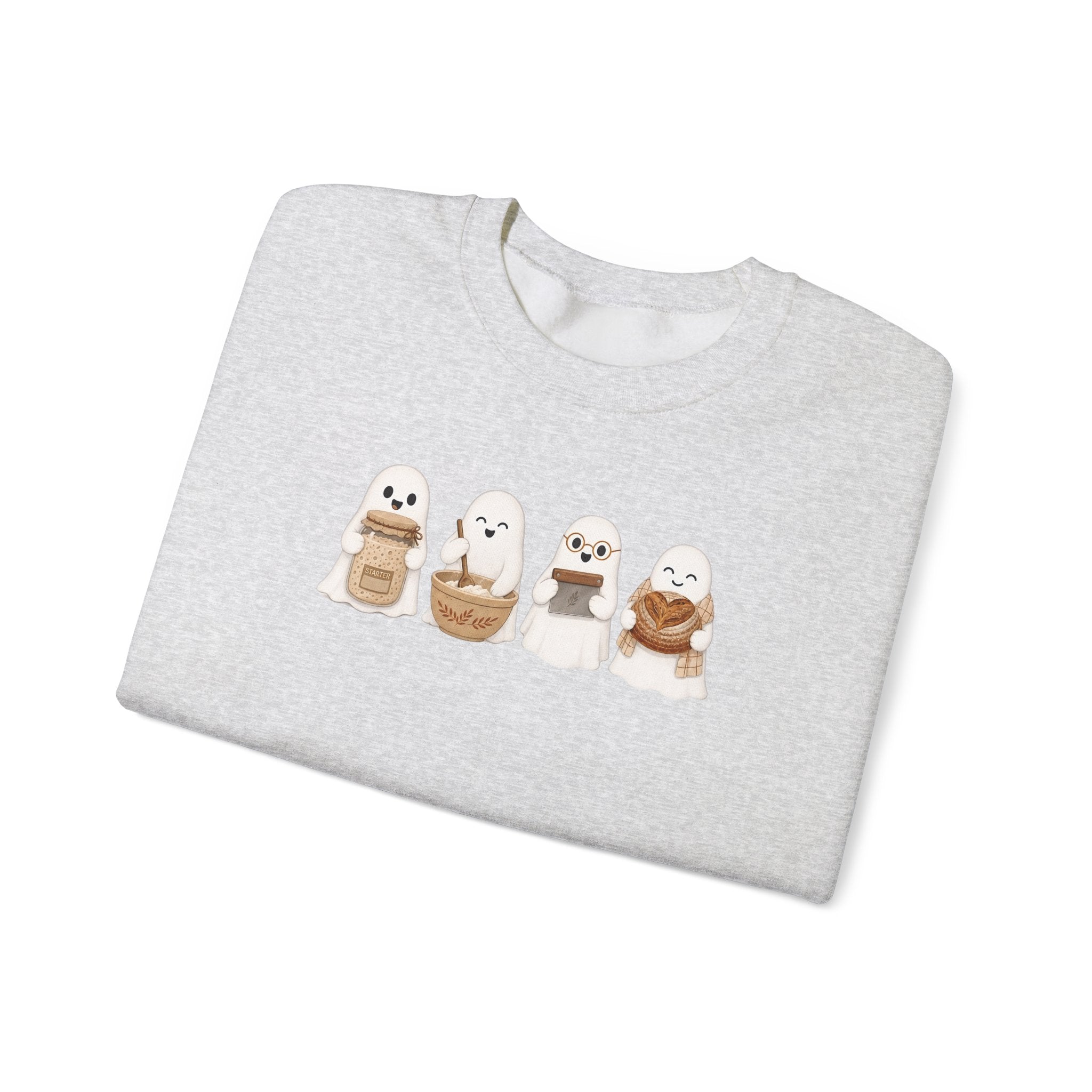 Cute Seal Family Crewneck Sweatshirt, Cartoon Seals in Cozy Cups