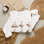 Goose Bakery Crewneck Sweatshirt — Cute Baking Geese Graphic