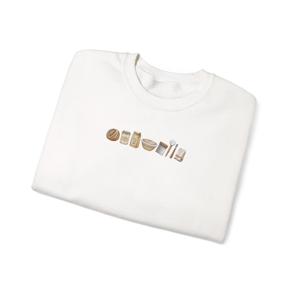 Baking Essentials Crewneck Sweatshirt | Cute Neutral Bakery Icons