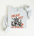 Dead Set on Baking Sweatshirt — Skeleton Baker Graphic Crewneck