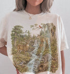 Woodland Forest Animals Shirt | Cottagecore Nature Lover Gift