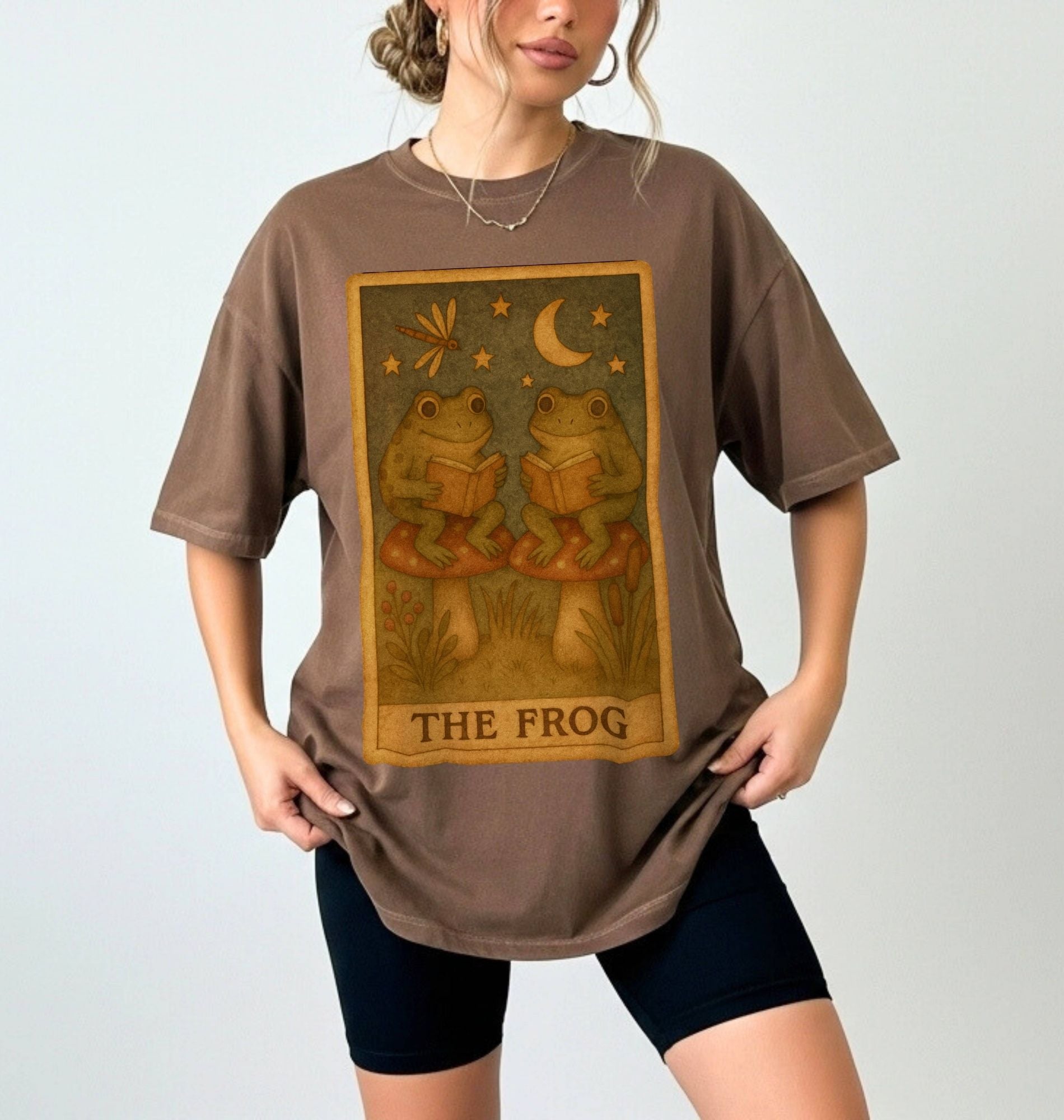 Reading Frogs Shirt | Cottagecore Frog Book Lover Gift