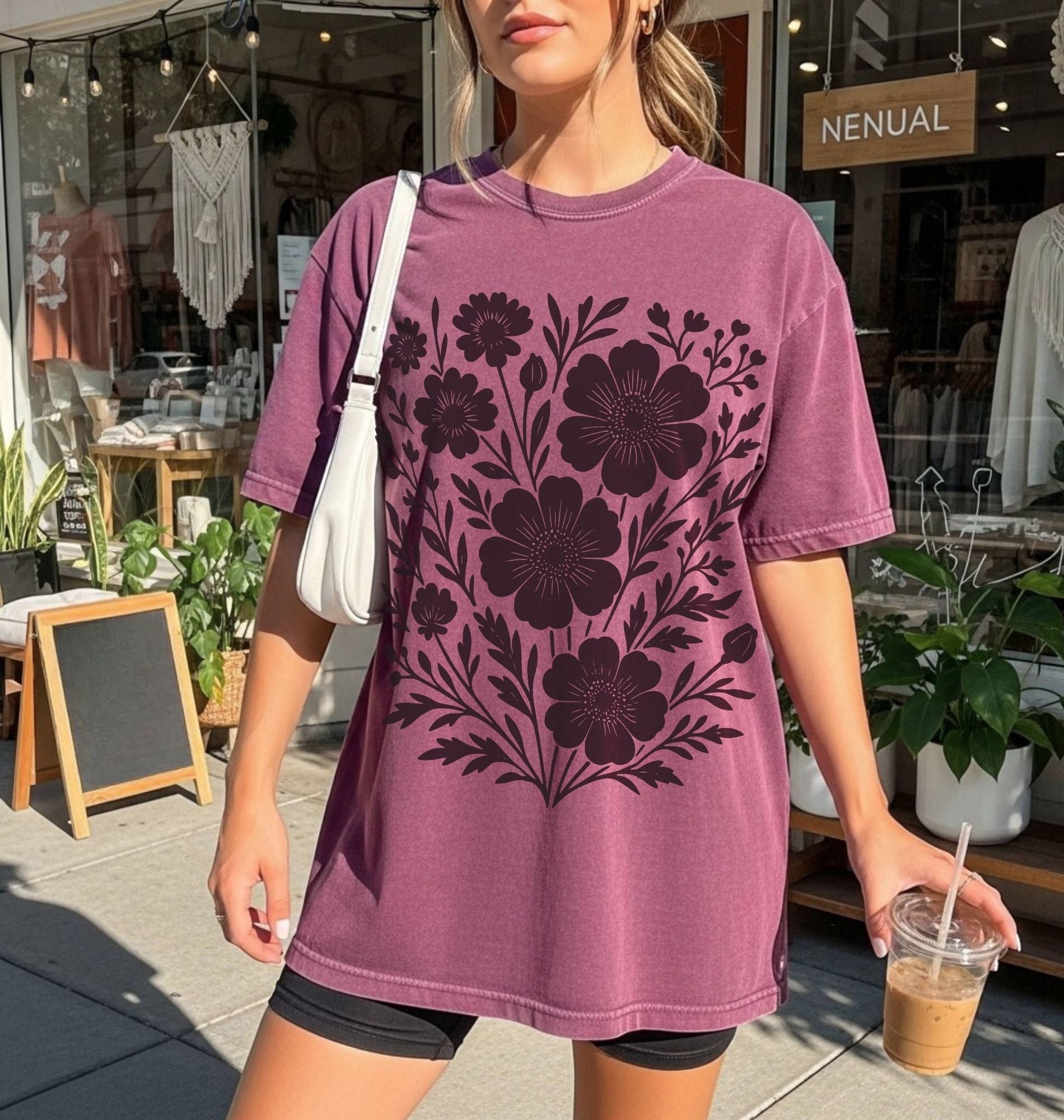 Botanical Floral T-Shirt | Cottagecore Wildflower Gardener Gift