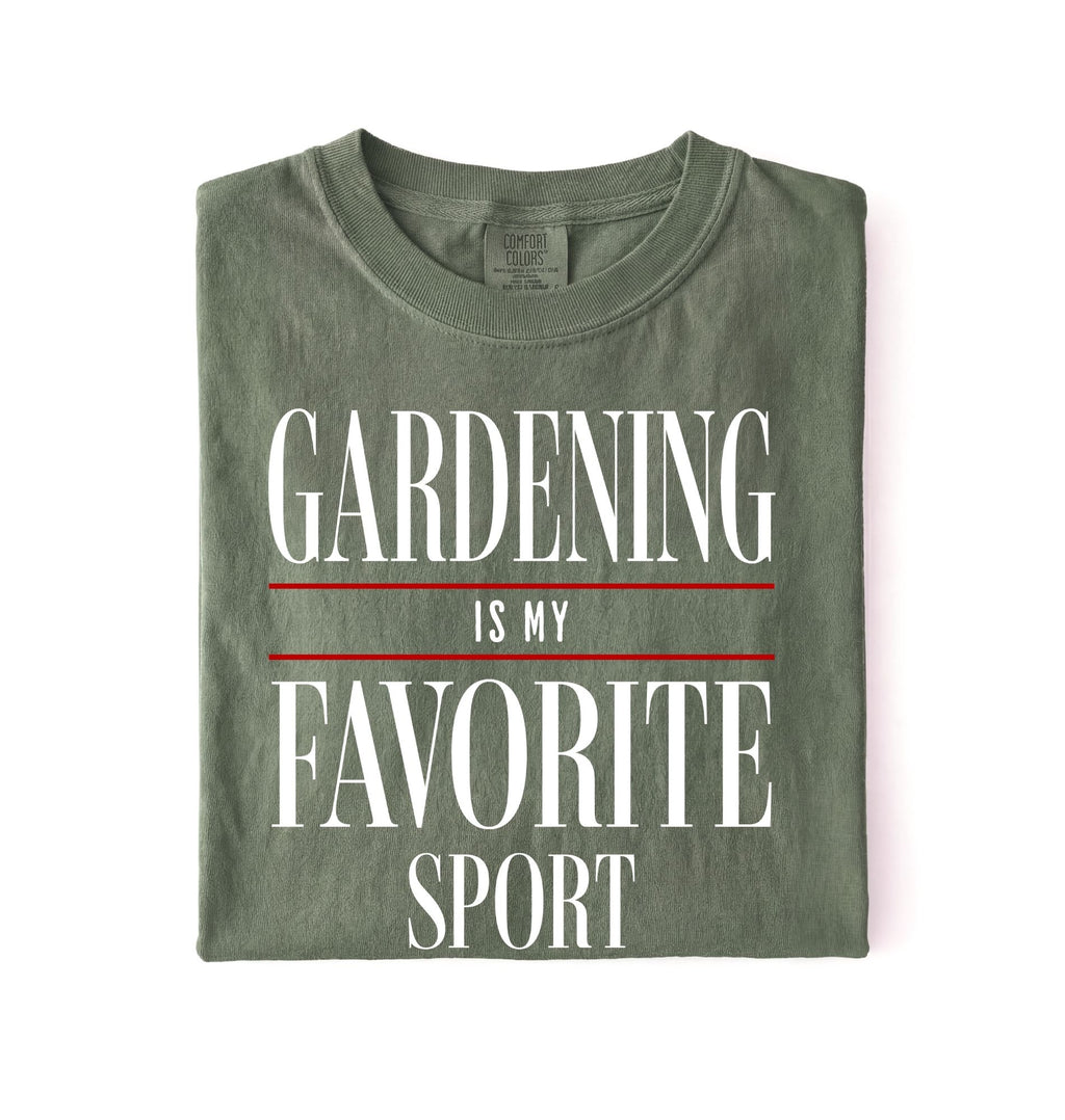 Funny gardening shirt that says Gardening Is My Favorite Sport, perfect gardener gift for plant lovers