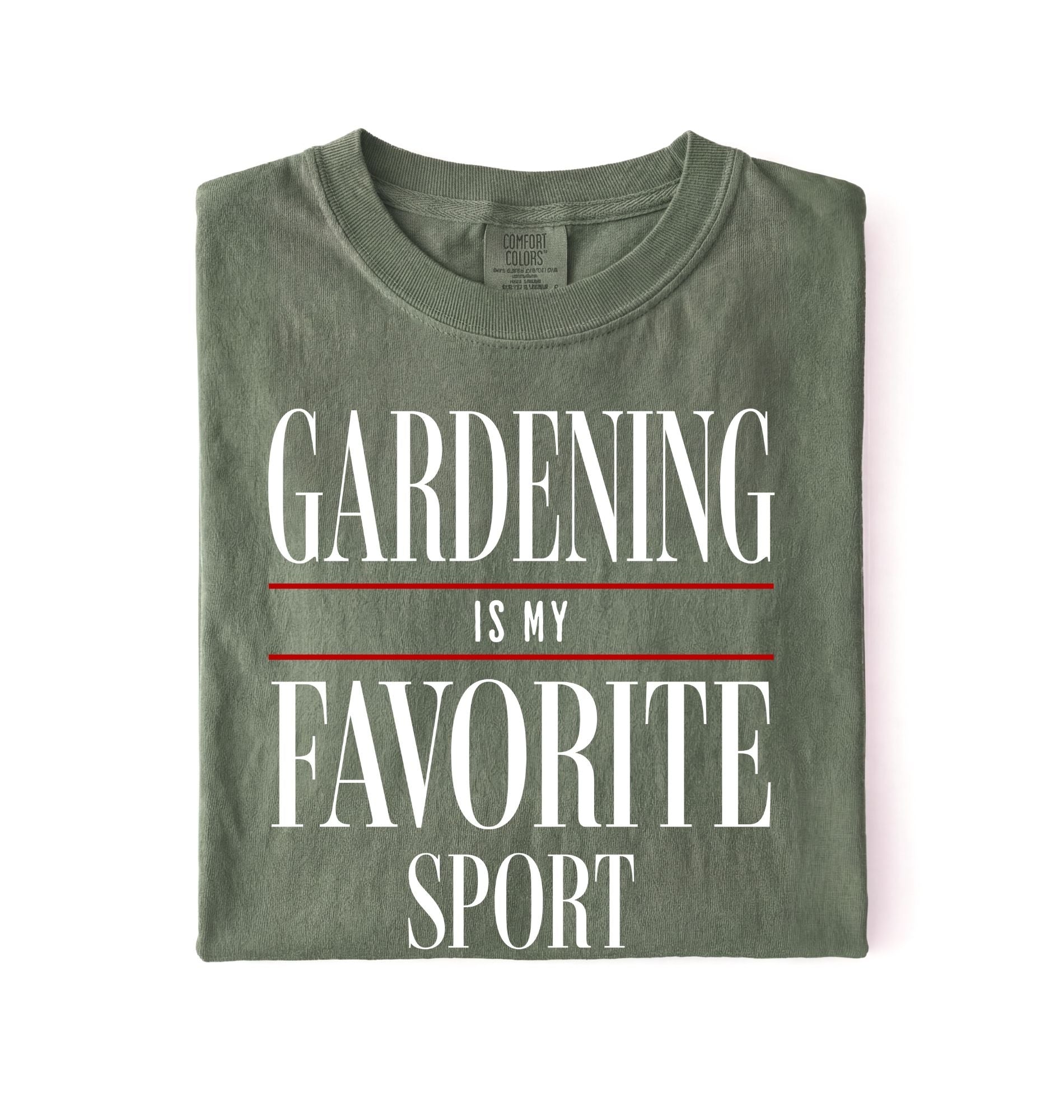 Funny gardening shirt that says Gardening Is My Favorite Sport, perfect gardener gift for plant lovers
