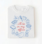 Flat lay of a Funny baking shirt with bread pie cupcake and baking tools illustration on white tee on a white background 
