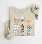 Baking Ingredients Sweatshirt | Vintage Baker Gift