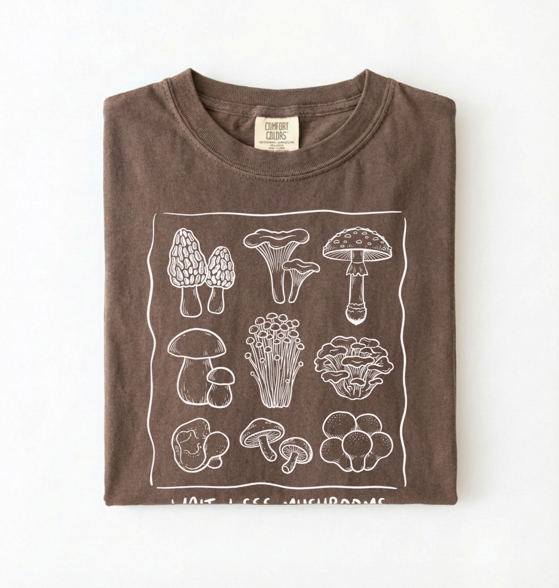 Wait I See Mushrooms Shirt | Mushroom Graphic Tee Gardener Gift